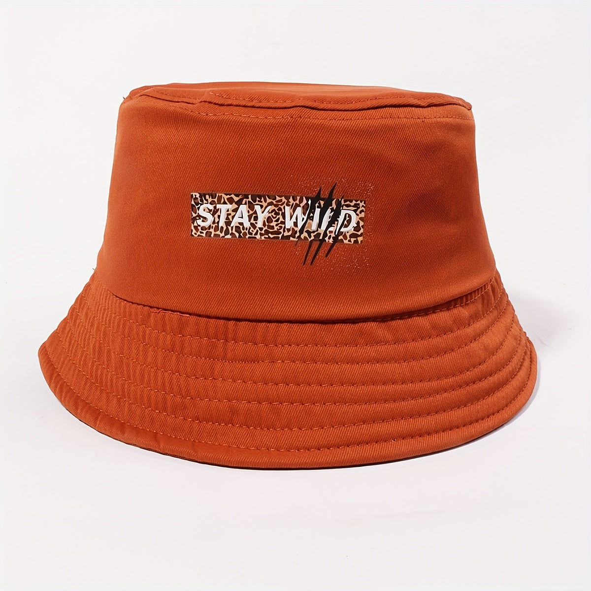 Leopard Bucket Hat Coffee Printed Fisherman Cap Outdoor Basin Hat