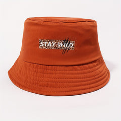 Leopard Bucket Hat Coffee Printed Fisherman Cap Outdoor Basin Hat