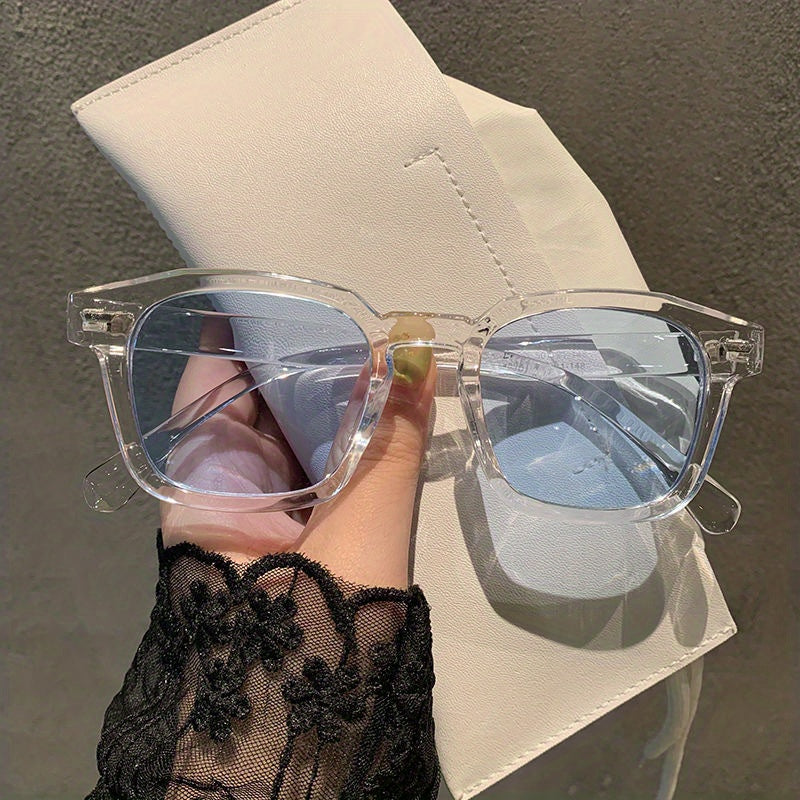 Y2K Square Sunglasses Rivet Decor Glasses UV400