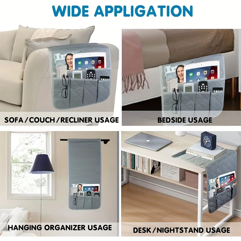 Armrest Pocket Organizer Sofa Chair Remote Holder Bedside Storage Bag