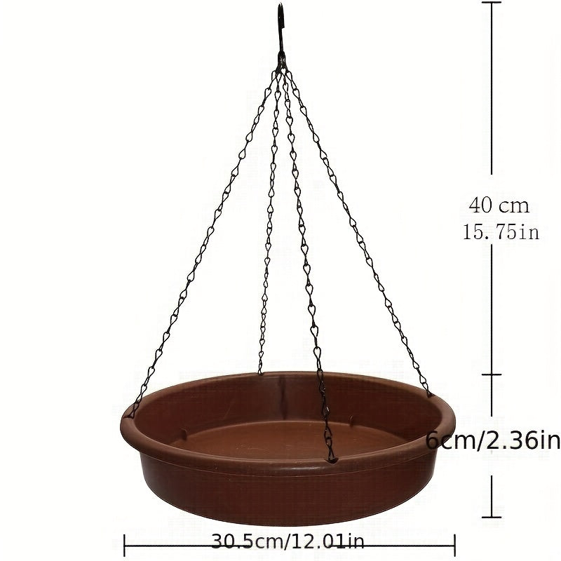 Hanging Bird Bath Feeder Tray Outdoor Waterer