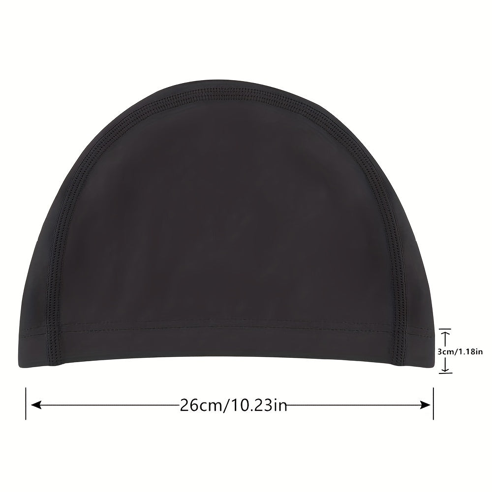 Firesara Fabric Swim Cap High Elasticity One Size Wig Cap For Men