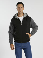 Men's Thick Fleece Lined Hooded Jacket