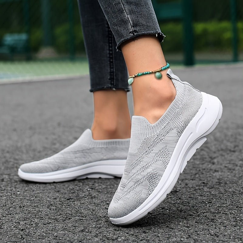 Breathable Flying Woven Shoes Lightweight Non Slip Running Sneakers