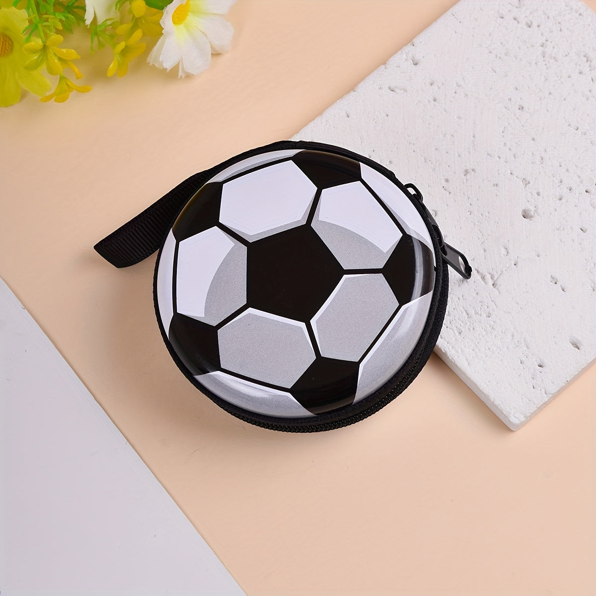 Kids Football Zipper Coin Purse Student Wallet For Boys And Girls