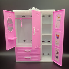 European Style Pink Wardrobe Scene Storage