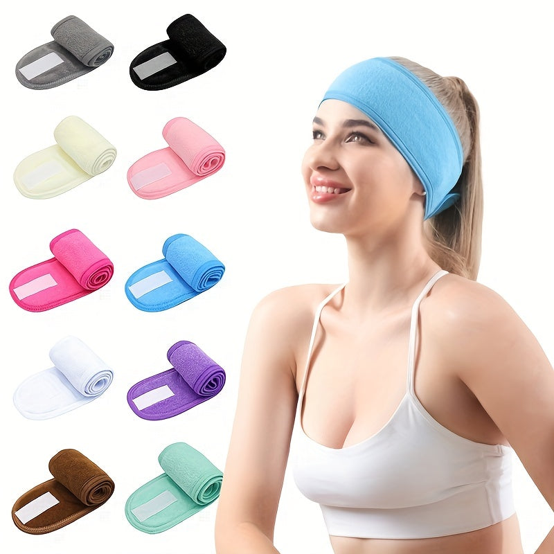 Women's Double Sided Cloth Headband Face Wash Head Bundle