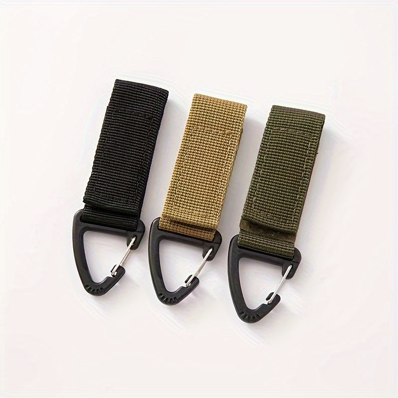 Nylon Webbing Buckle Backpack Hanging Keychain Outdoor Camping