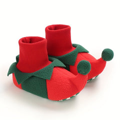 Christmas Cartoon Baby Boots Soft and Warm for Indoor Outdoor Walking