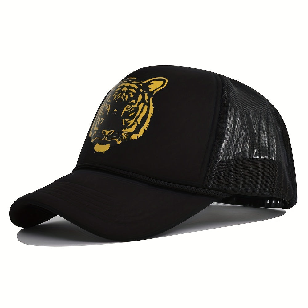 Men's Tiger Graphic Mesh Baseball Cap