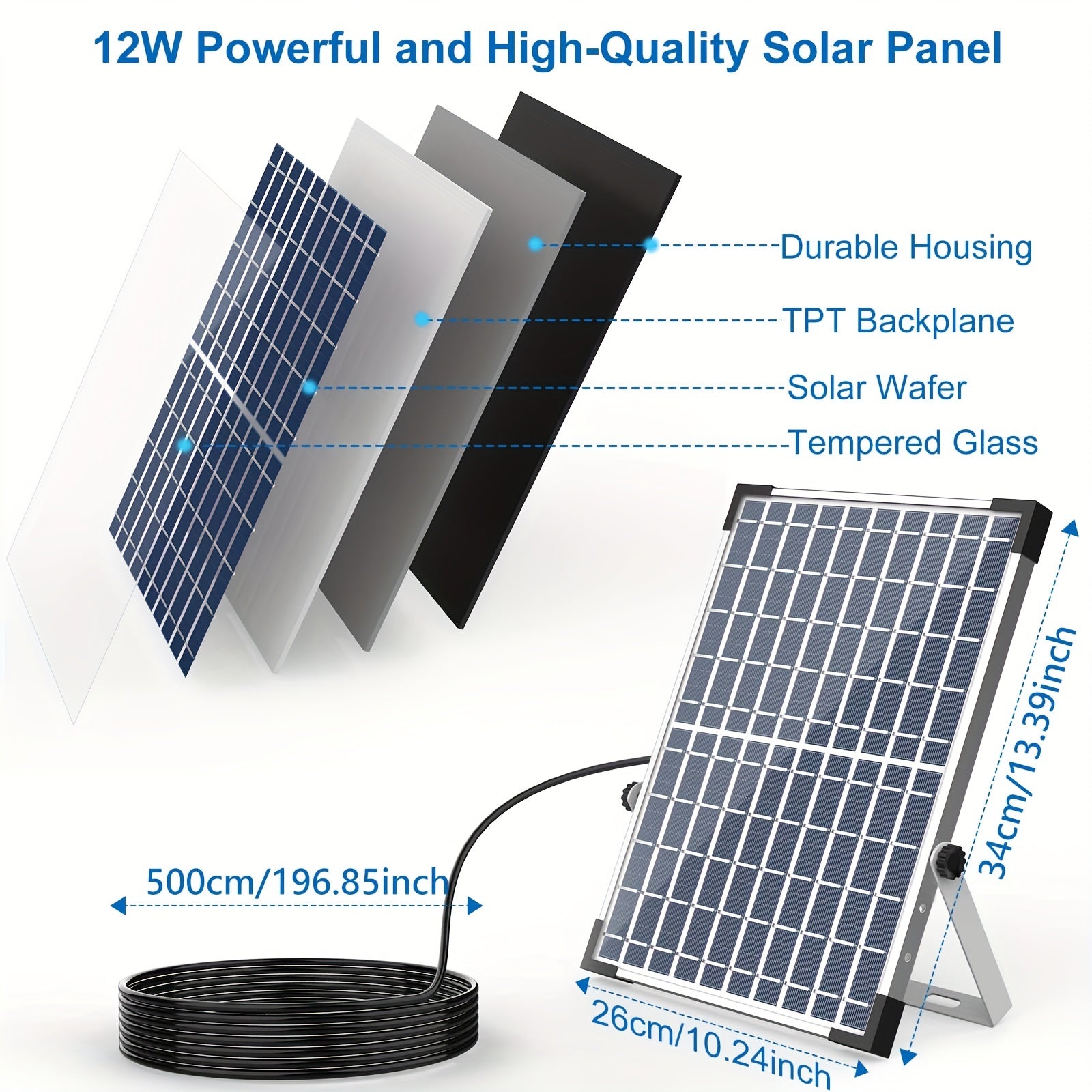 12W Solar Fountain Pump With 18 Nozzles DIY Solar Water Pump for Water Feature