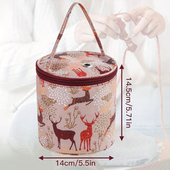 Small Portable Yarn Storage Bag Knitting Crochet Organizer
