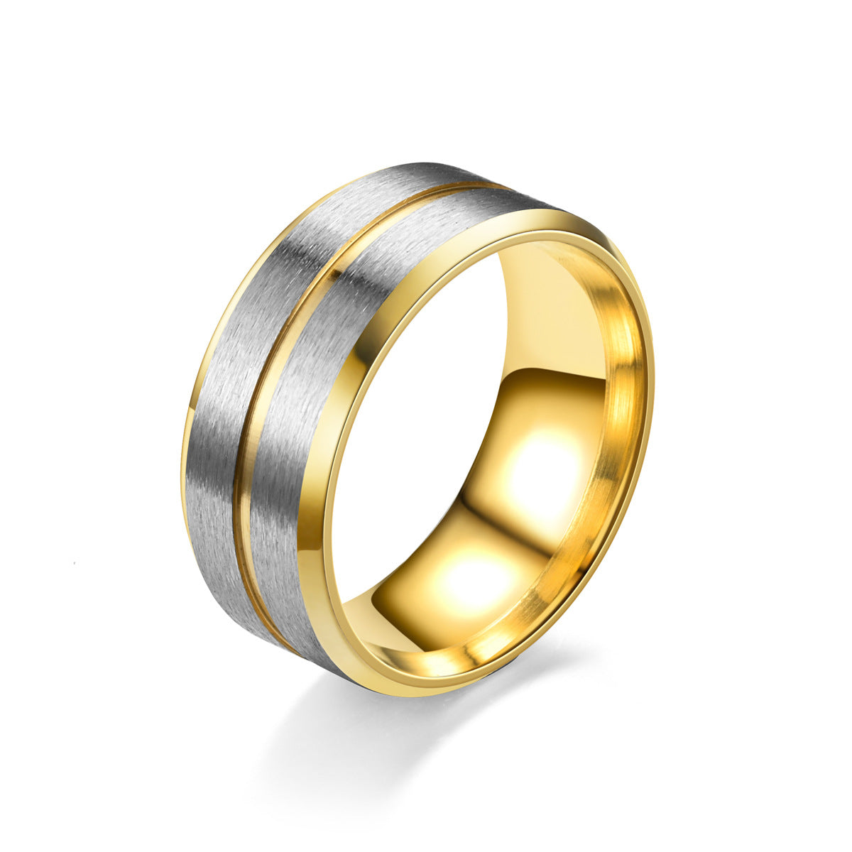 Men's Stainless Steel Ring for Casual Wear