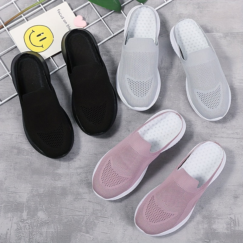 Summer Slip On Sneakers Women's Shoes Breathable Lightweight Flat Shoes