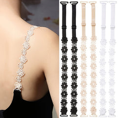 3 Pairs Lace Flower Underwear Straps Sexy All match Anti-slip Bra Straps