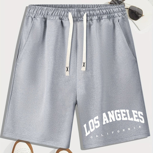 Men's Drawstring Waist Shorts for Summer Beach Resort