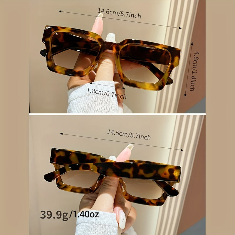 Square Sunglasses Anti Glare UV400 Sun Shades Vacation Travel