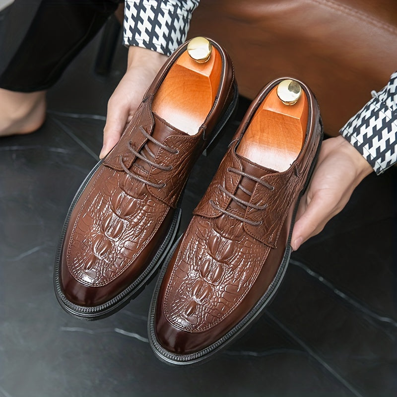 Men's Lace Up Business Casual Shoes Slip Low Top Classic