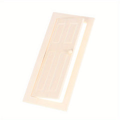 Mini Wooden Door 10 x 15, Plain Square Design with Knob, Opens and Closes