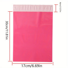 100pcs Rose Pink Express Bag Waterproof Clothing Packaging Bag