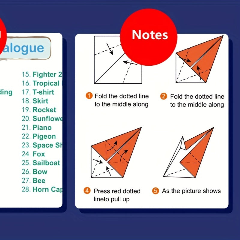 108 Sheets Origami Puzzle Game DIY Paper Crafts Set