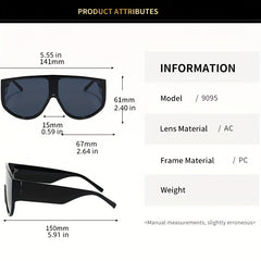 Y2K Gradient Shield Sunglasses UV400