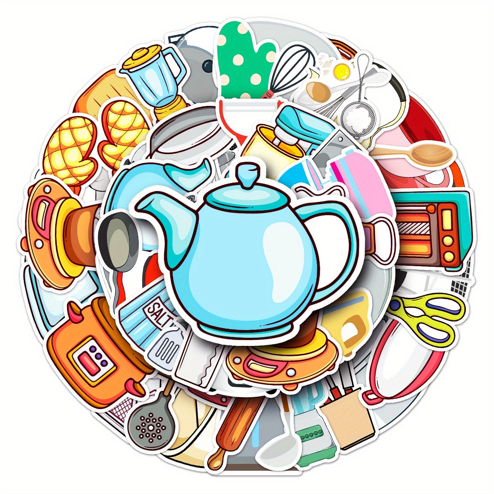 50 Fun Vinyl Stickers for Kitchenware & More