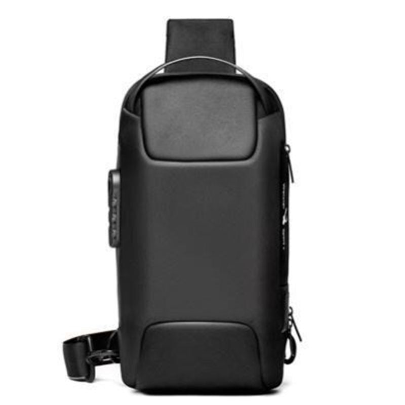 Waterproof Crossbody Bag with Password Lock and Anti-Theft Sling Strap