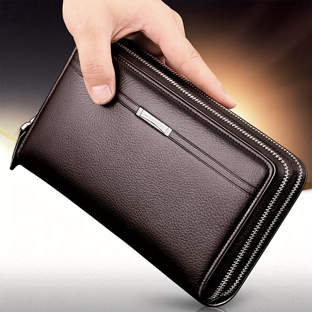 Men's Business Long Wallet Clutch Bag Handbag Phone Bag