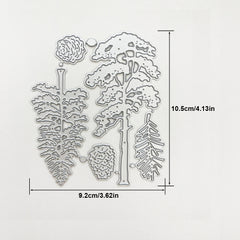 1pc Pine Trees Pattern Metal Cutting Dies Stencils For DIY Scrapbooking