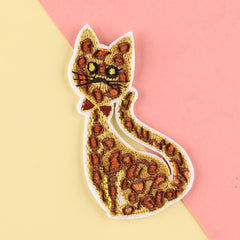 4pcs Cat Embroidery Patches Fabric Art DIY Clothes Accessories