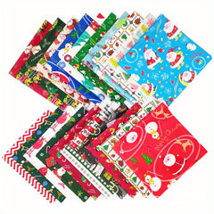 Christmas Style Patchwork Cloth Head Cloth Set 25 9 8 9 8in Cotton Printed Cloth