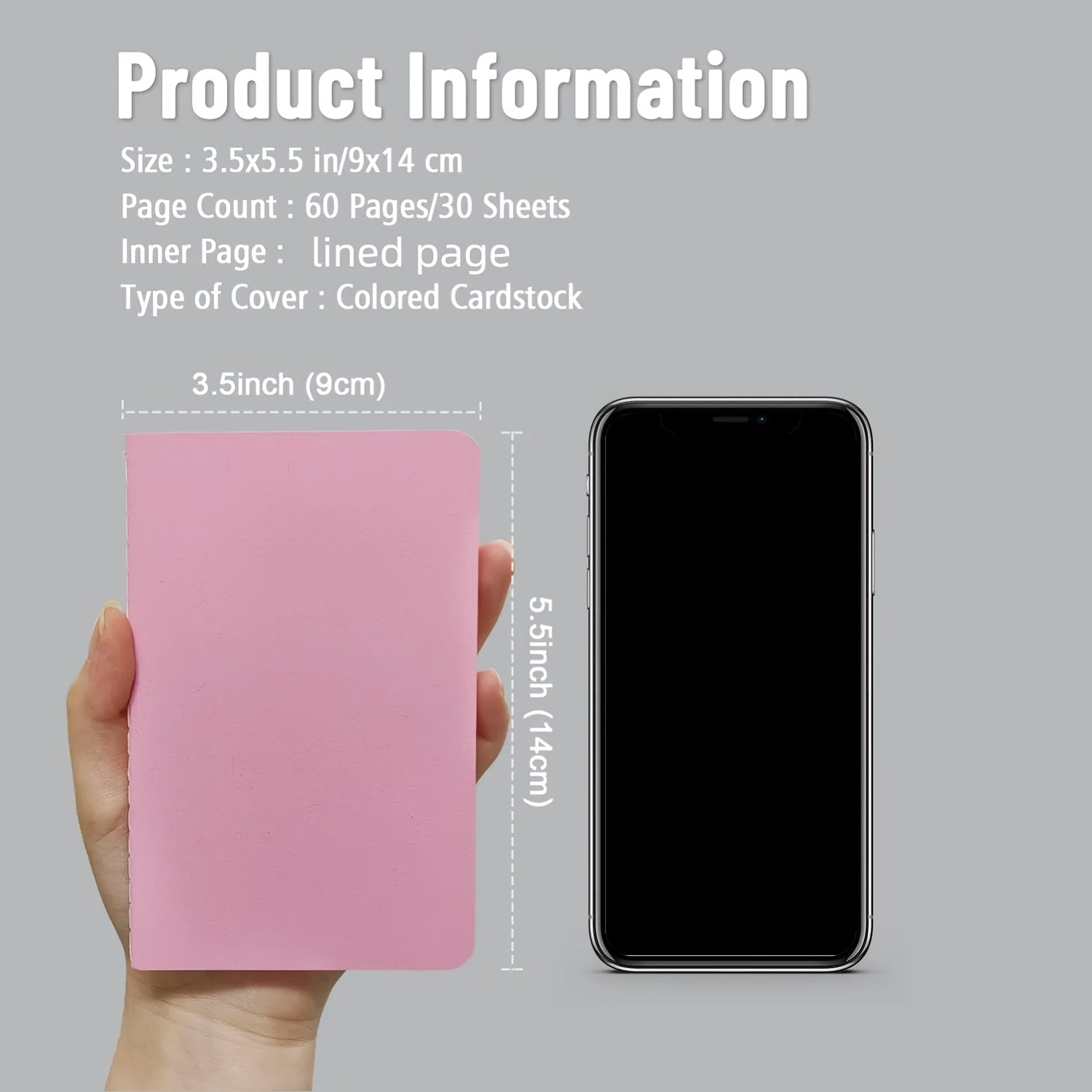 36 Mini Notepads Bulk Set Colorful Covers & Elastic Pen Holder