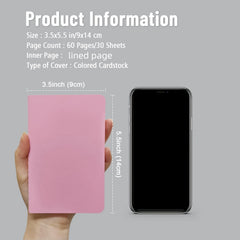 36 Mini Notepads Bulk Set Colorful Covers & Elastic Pen Holder