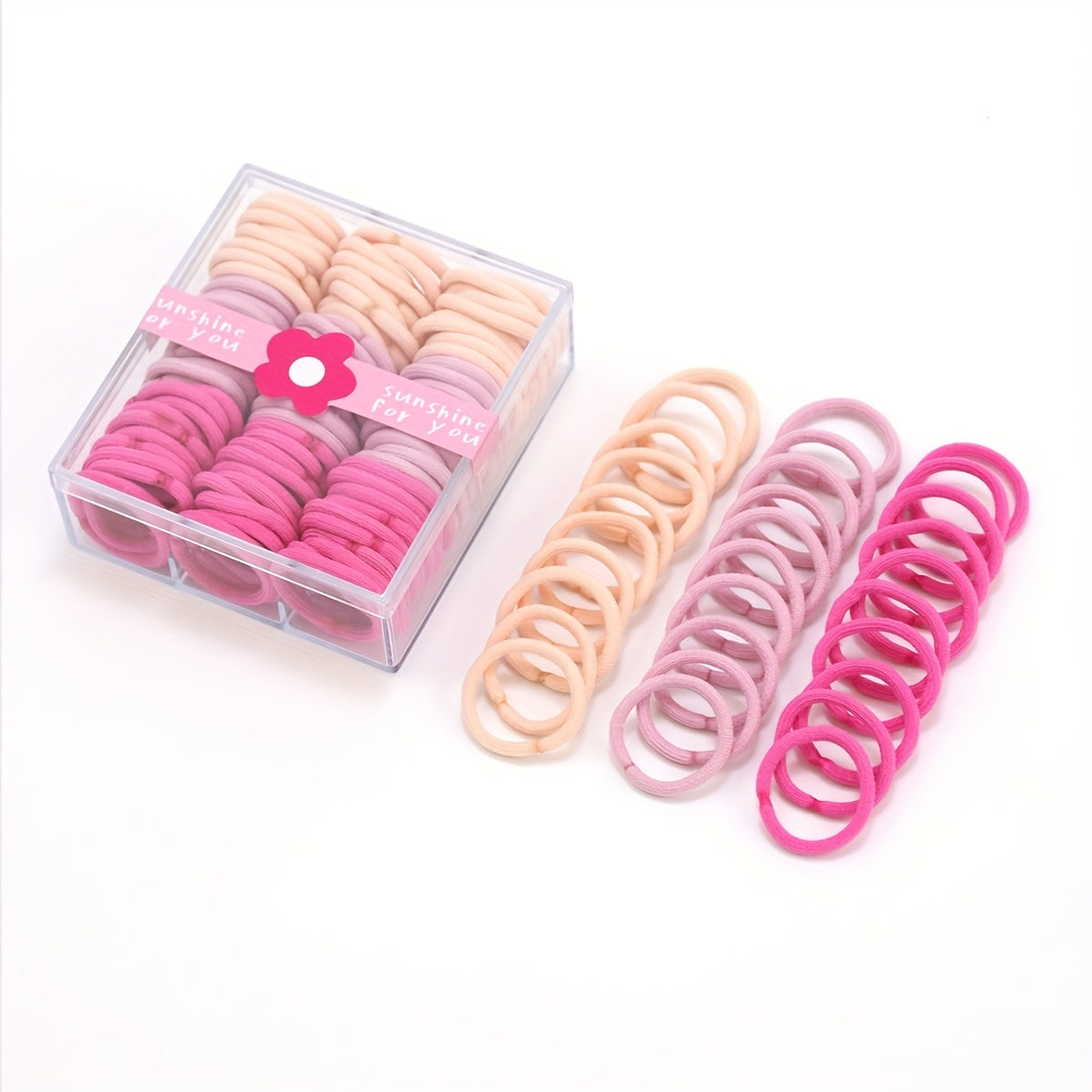 90pcs Candy Hair Tie Elastic Hair Rope Ponytail Holder Hair Accessories