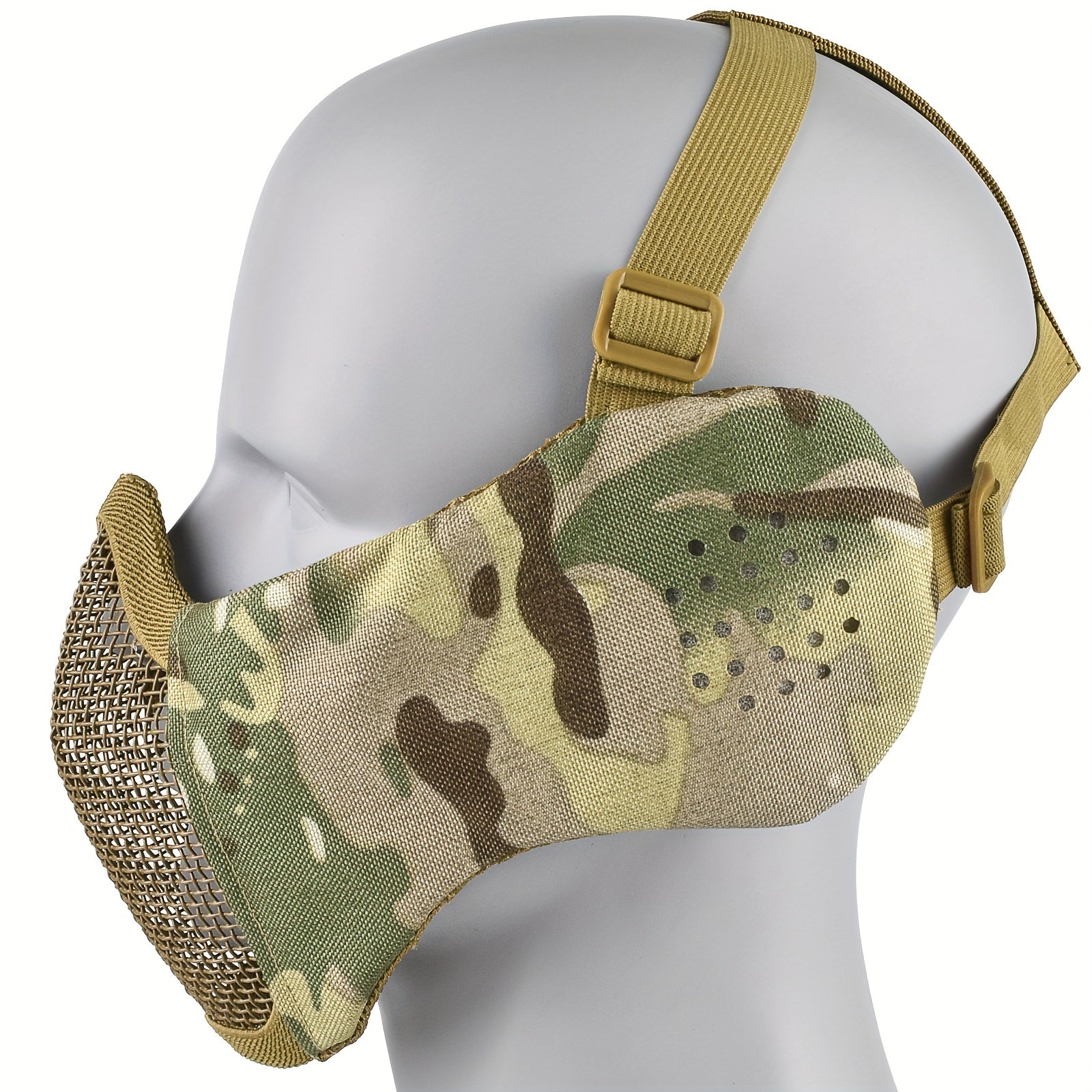 Tactical Headgear & Mesh Face Mask for Outdoor Protection