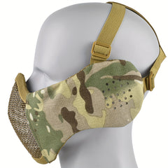 Tactical Headgear & Mesh Face Mask for Outdoor Protection