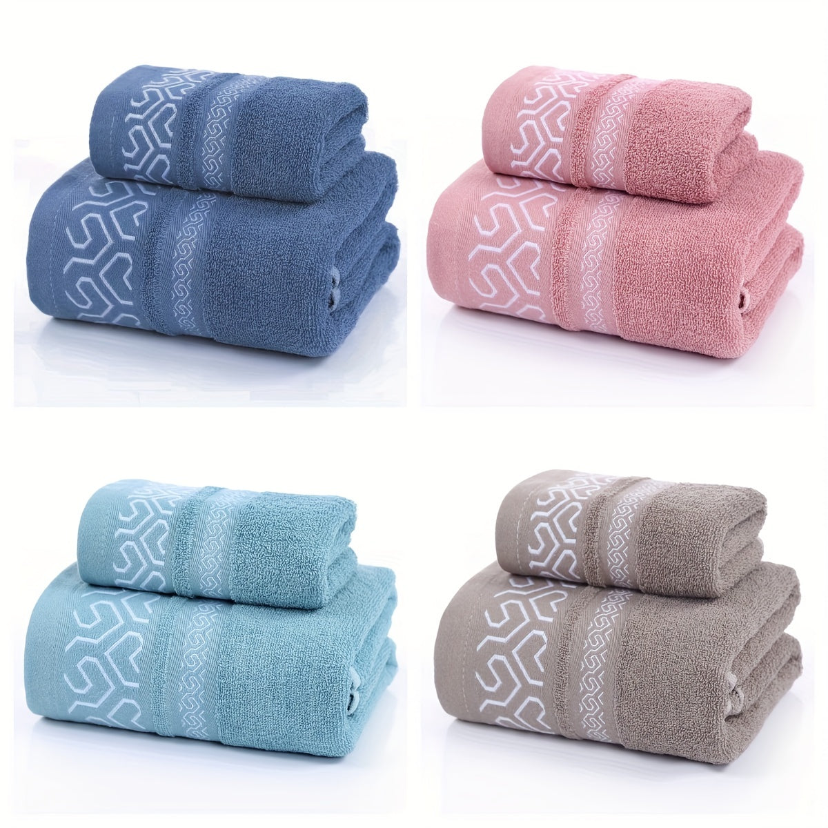 Soft Towel Set Absorbent & Perfectly Sized for Your Bathroom