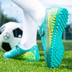 Boy's Turf Football Boots Anti-Skid Breathable TF Soccer Cleats