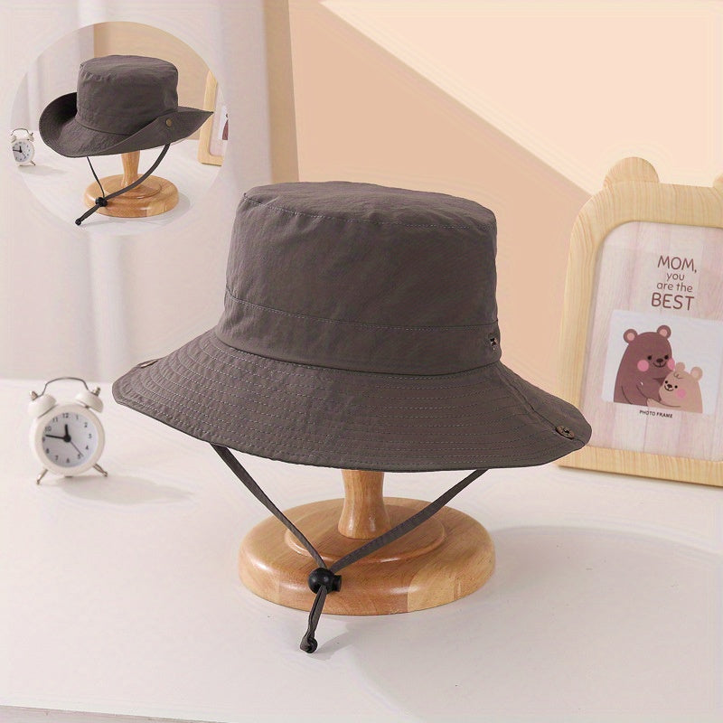 Kids Spring Summer Bucket Hat Outdoor Sunshade Quick Drying Hat