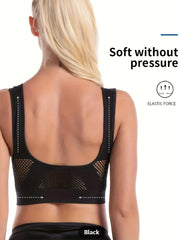 5-Pack Plus Size Sports Bra Set Women's Plus Mesh Breathable Fitness Gym Bra Set