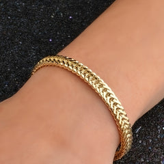 Punk Cuban Link Chain Bracelet for Men