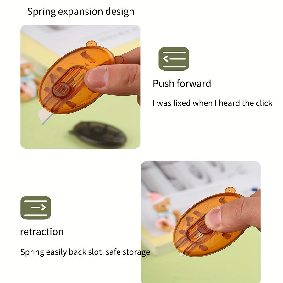 Bear Cartoon Mini Paper Cutting Carry Portable Wrapping Artifact