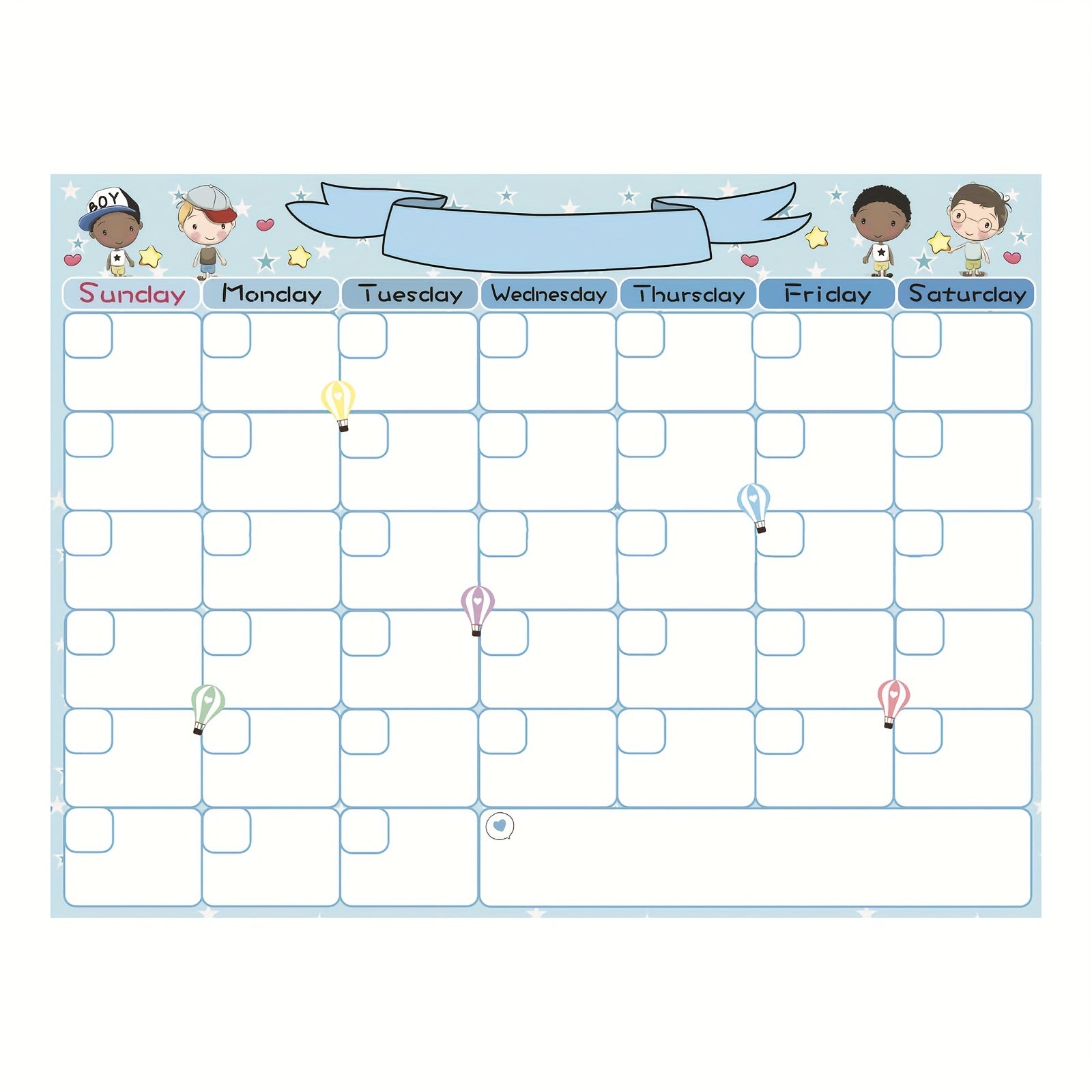 Magnetic Monthly Planner Whiteboard for Fridge