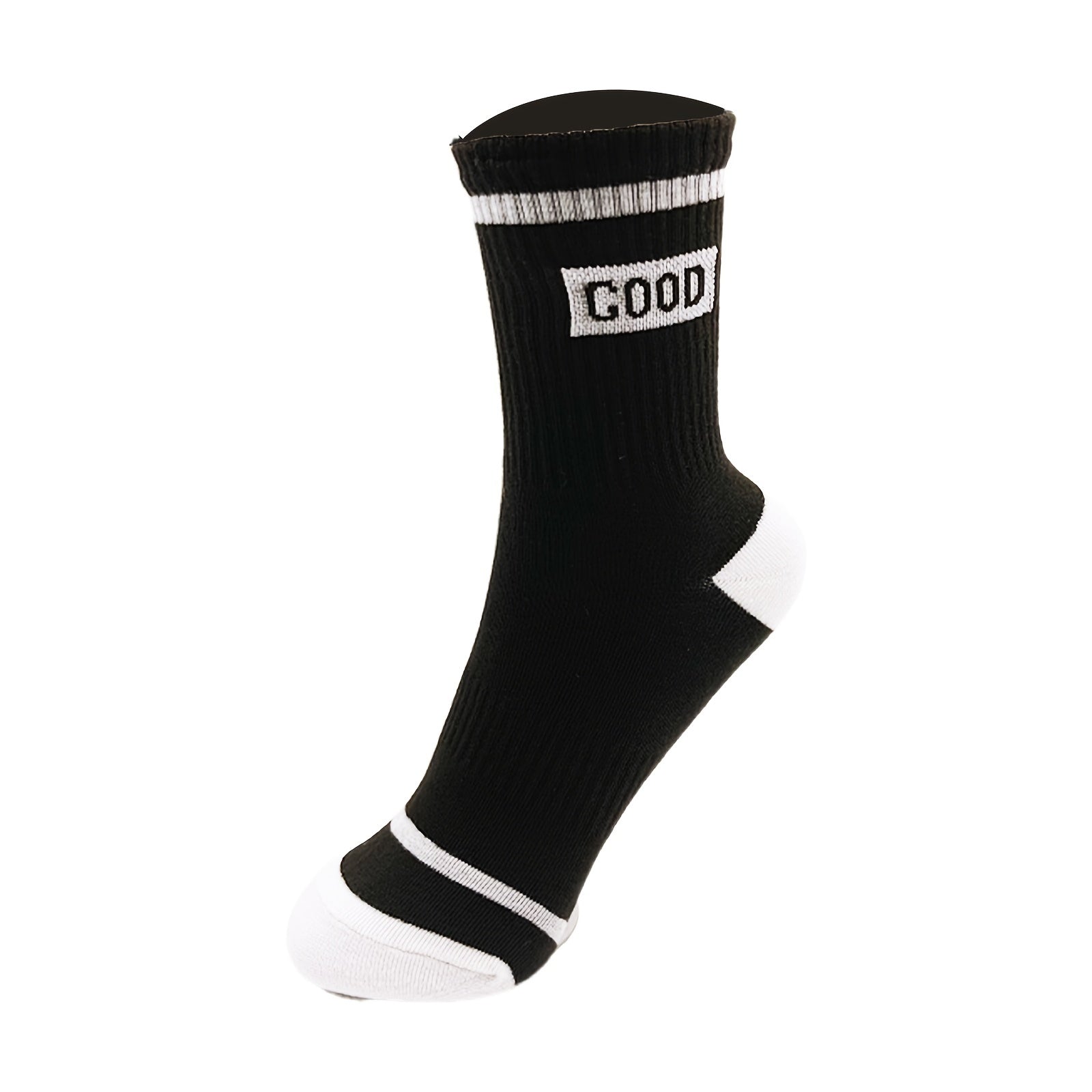Breathable Striped Crew Socks Women's Stockings