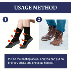 Fiber Heating Socks - Warm & Comfortable Cold Protection