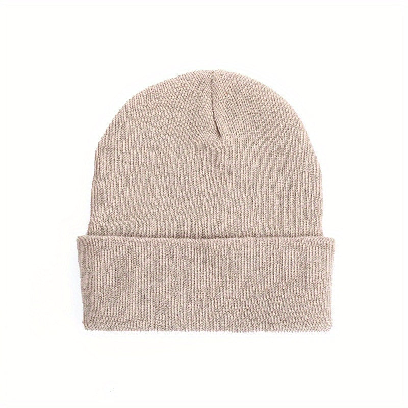 Autumn Winter Wool Knitted Hat Plus Velvet Warm Hat