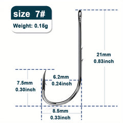 50pcs Bait Holder Hooks High Carbon Steel Corrosion Resistant