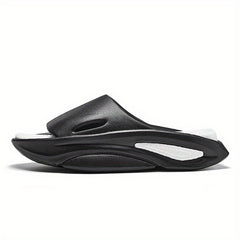 Men's Non Slip Slides Casual Slippers Open Toe Pillow Shoes