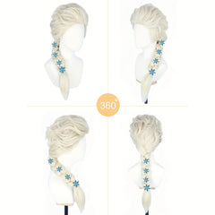 Blonde Princess Wig for Girls Cosplay Costume Party Halloween